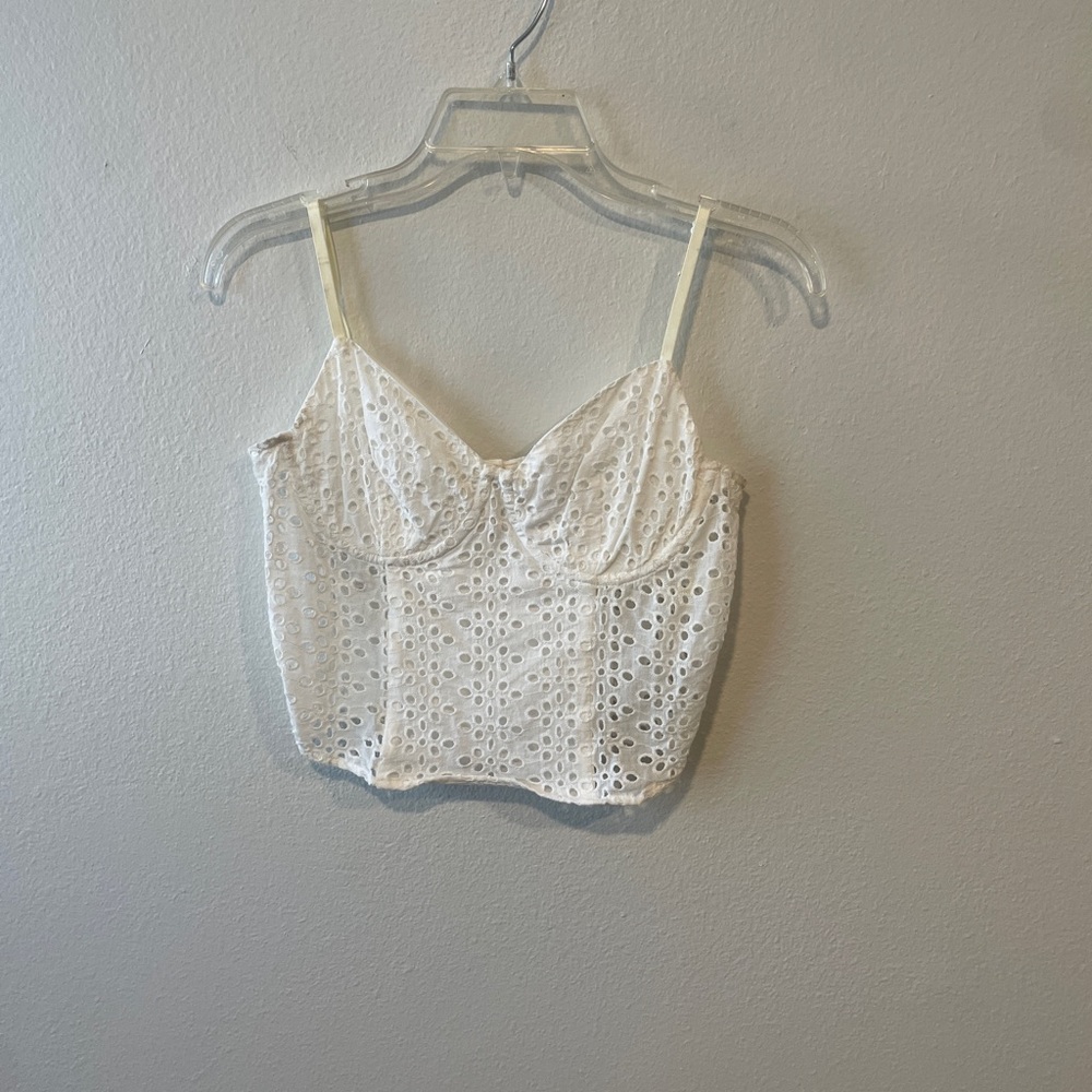 Princess Polly White Eyelet Camisole